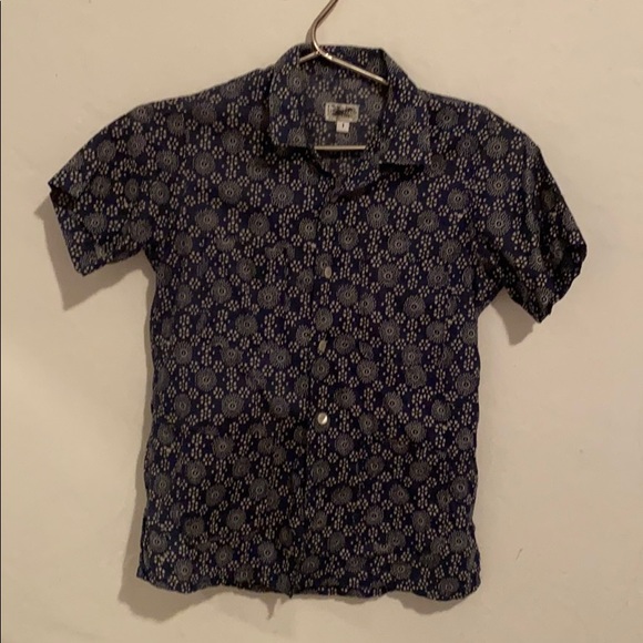 Engineered Garments Indigo Discharge Print Shirt - Picture 1 of 3